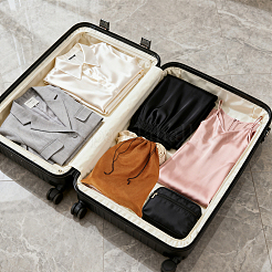 2Pcs 2 Colors Dustproof Faux Suede Packing Drawstring Bags&nbsp;TP-CL0001-01A
