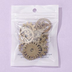 20Pcs Metal Alloy Steampunk Gear Charms Connectors Cog Pendants&nbsp;TIBEP-FS0001-04AB