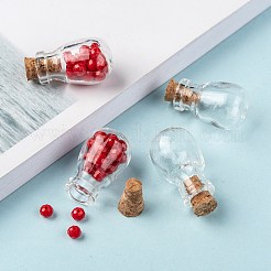 Oval Glass Bottle for Bead Containers&nbsp;X1-AJEW-R045-09