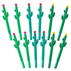 15Pcs 3 Colors Cactus Rubber Gel Pen&nbsp;AJEW-TA0002-67