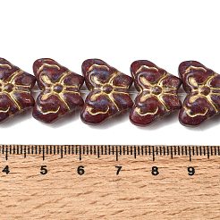 Painted Glass Beads Strands&nbsp;GLAA-Z021-03