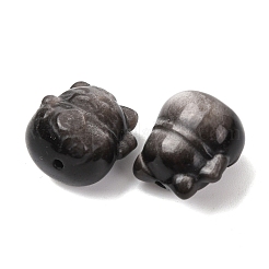 Natural Silver Obsidian Carved Beads&nbsp;G-A310-03
