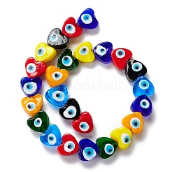 Handmade Evil Eye Lampwork Beads&nbsp;LAMP-F021-02H