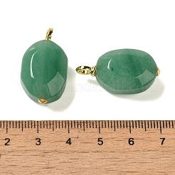 Natural Green Aventurine Pendants&nbsp;G-G110-08G-01