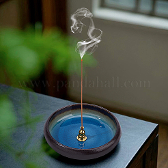 4Pcs 4 Styles Alloy & Porcelain Incense Holder&nbsp;AJEW-DC0003-71