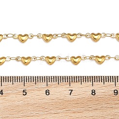 304 Stainless Steel Heart Link Bracelets&nbsp;BJEW-M121-03G