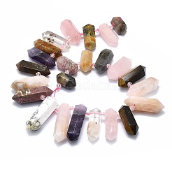 Natural Mixed Gemstone Beads Strands&nbsp;G-F715-049