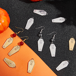 12Pcs 2 Colors Halloween 304 Stainless Steel Pendants&nbsp;STAS-BBC0005-35