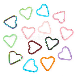 20Pcs 2 Styles Aluminum & Alloy Spring Gate Rings&nbsp;KEYC-TA0004-79
