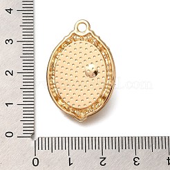 Rack Plating Alloy Enamel Pendants&nbsp;ENAM-S021-07G-B