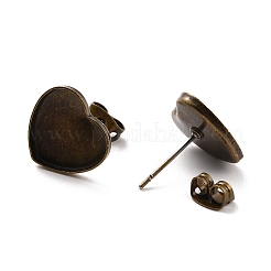 Brass Stud Earring Findings&nbsp;KK-E774-59AB