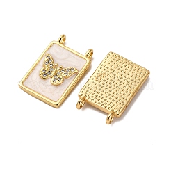 Brass Micro Pave Cubic Zirconia Pendants&nbsp;KK-D390-27G-05