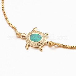 Adjustable Brass Bolo Bracelets&nbsp;BJEW-K204-03-G