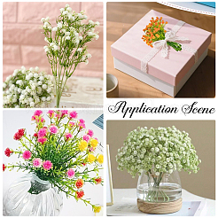 Plastic Artificial Flower&nbsp;AJEW-SP0004-74A