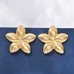 304 Stainless Steel Stud Earrings for Women&nbsp;EJEW-K306-19G