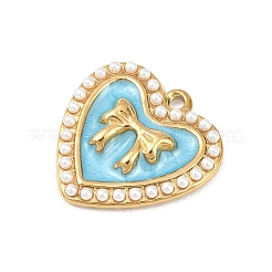 304 Stainless Steel Enamel Pendants&nbsp;STAS-P430-05G-01