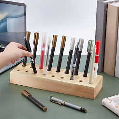 Wood Desktop Pen Holder&nbsp;AJEW-WH0661-65