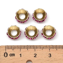 Brass Rhinestone Spacer Beads&nbsp;RB-A020-9mm-24LG