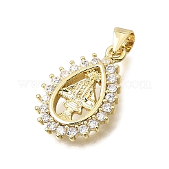 Religion Brass Micro Pave Clear Cubic Zirconia Pendants&nbsp;CU-CBAE7DF-10G-06