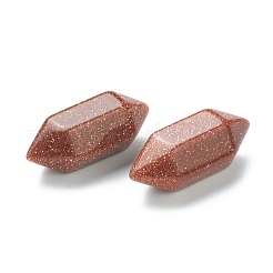 Faceted No Hole Synthetic Goldstone Double Terminated Points&nbsp;G-K034-20mm-11