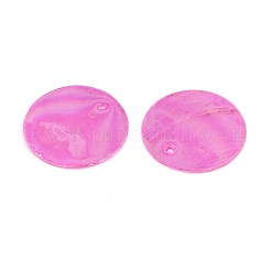 AB Color Plated Capiz Shell Pendants&nbsp;SSHEL-T008-01D