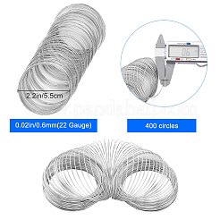 400Pcs Steel Memory Wire&nbsp;FIND-SP0002-06