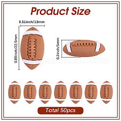 50Pcs Sport Opaque Resin Cabochons&nbsp;CRES-SC0003-38