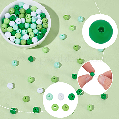 500Pcs 5 Colors Opaque Acrylic Beads&nbsp;MACR-SP0002-33A