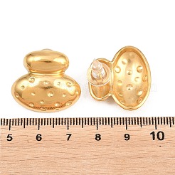 Melting Styles 304 Stainless Steel Stud Earrings for Women&nbsp;EJEW-F415-02G-04