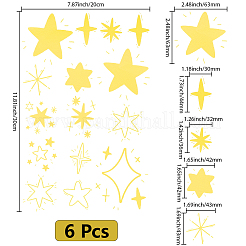 PVC Plastic Star Wall Stickers&nbsp;DIY-WH20009-43