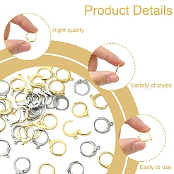 40Pcs 2 Colors 304 Stainless Steel Leverback Earring Findings&nbsp;STAS-FS0001-72