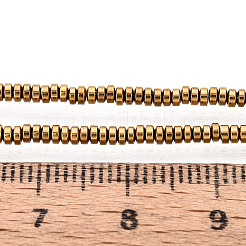 Electroplate Non-magnetic Synthetic Hematite Beads Strands&nbsp;G-T114-49G