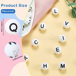 30Pcs Silicone Beads&nbsp;SIL-SZ0003-77Q