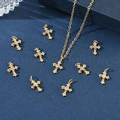 SHEGRACE Brass Micro Pave Cubic Zirconia Pendants&nbsp;XGRQ3D912-475G