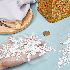 Flower Pattern Polyester Computerized Embroidery Appliques&nbsp;DIY-WH0304-580