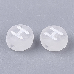 Transparent Frosted Acrylic Beads&nbsp;FACR-T002-001
