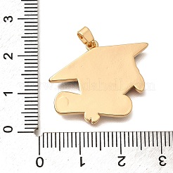 Brass Enamel Pendants&nbsp;KK-R212-17B-G
