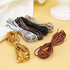 6 Skeins 6 Colors PU Imitation Leather Cords&nbsp;OCOR-TA0001-96