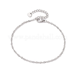 304 Stainless Steel Singapore Chains Bracelets&nbsp;BJEW-JB11508