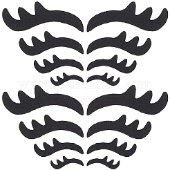 400Pcs 4 Styles Felt Craft Doll Eyelash&nbsp;DIY-GF0013-62