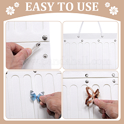 2Pcs 2 Styles Felt Large Capacity Hair Clips Storage Hangers&nbsp;AJEW-ME0003-34B