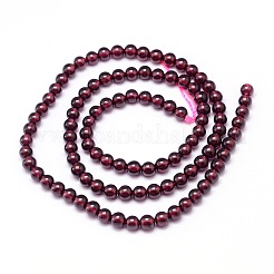 Mozambique Import Grade AA Garnet Round Beads Strands&nbsp;G-E300-AA-5mm