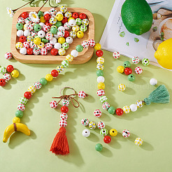 140Pcs 10 Styles Natural Wooden Beads Set&nbsp;WOOD-TA0001-76