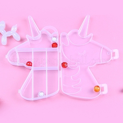 8 Grids Unicorn Shape Plastic Organizer Boxes&nbsp;ANIM-PW0001-114