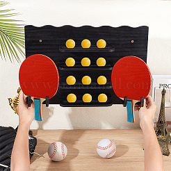 1 Bag Pine Wooden Wall-mounted Table Tennis Racket Storage Rack&nbsp;AJEW-CL0003-43