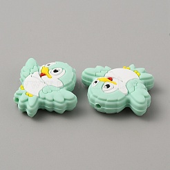 Bird Food Grade Eco-Friendly Silicone Beads&nbsp;LS-SIL-WH0018-003H