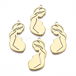 Ion Plating(IP) 201 Stainless Steel Pendants&nbsp;LS-STAS-N098-069LG