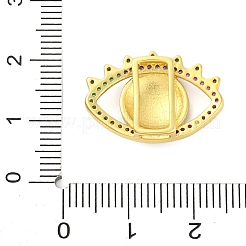 Brass Micro Pave Cubic Zirconia Slide Charms&nbsp;LS-KK-A232-01D