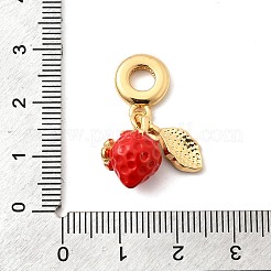Brass European Dangle Charms&nbsp;KK-F904-19G