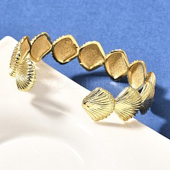 Brass Cuff Bangles for Women&nbsp;BJEW-U018-03G